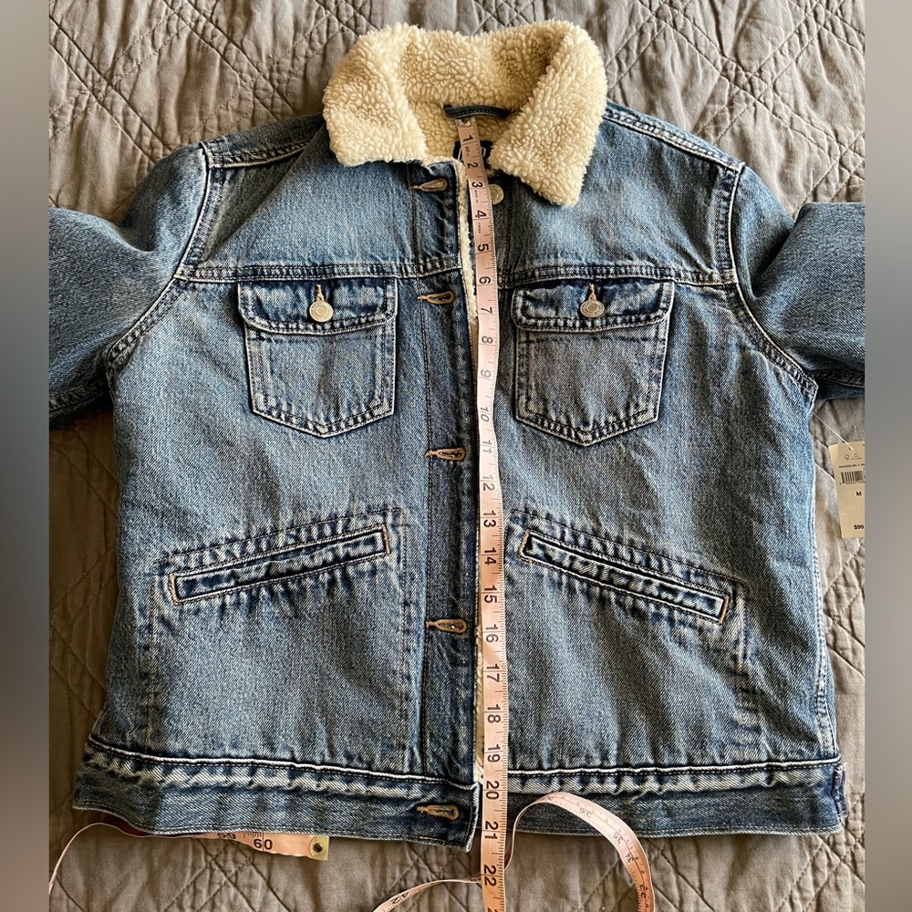 Gap denim Sherpa jacket NEW